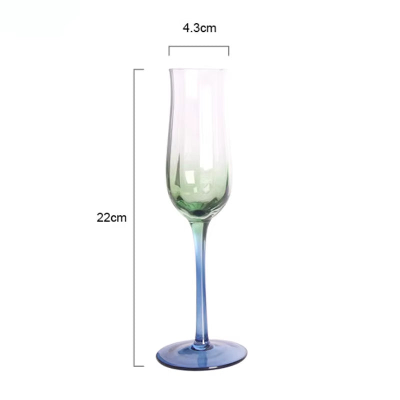 Flowers Bloom in the World 150-400Ml Goblet Artificial Blowing Red Wine Cocktail Champagne Cup Family Festival Drinkware Glass