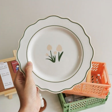 Tulip Ceramic Flat Plat