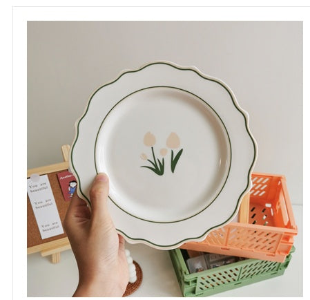 Tulip Ceramic Flat Plat