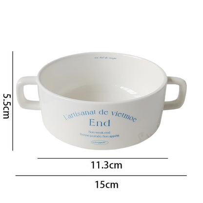 Fashion Letter Retro Tableware French Plate