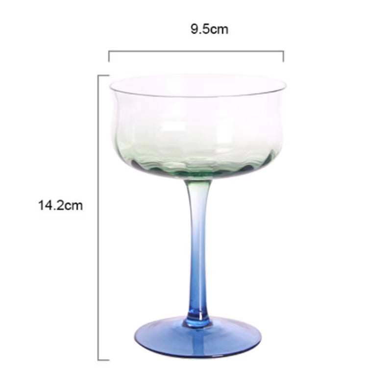 Flowers Bloom in the World 150-400Ml Goblet Artificial Blowing Red Wine Cocktail Champagne Cup Family Festival Drinkware Glass