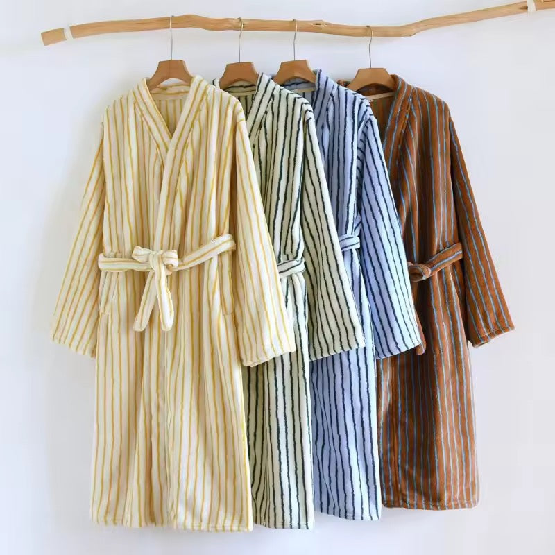 Flannel Stripe Robe