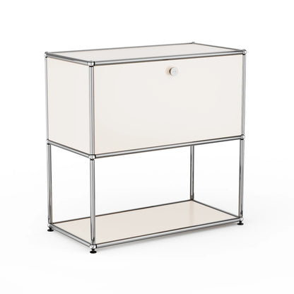 Modern Modular Nightstand with Open Storage