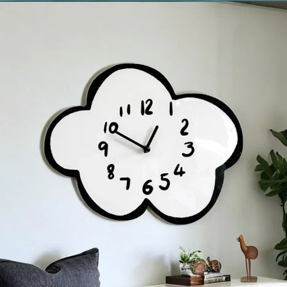 Wooden Cloud Wall Clock