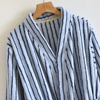 Flannel Stripe Robe