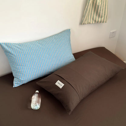 100%Cotton Striped Duvet Cover Set