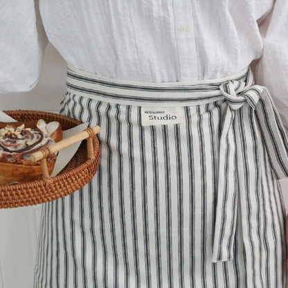 Cotton Stripe Apron