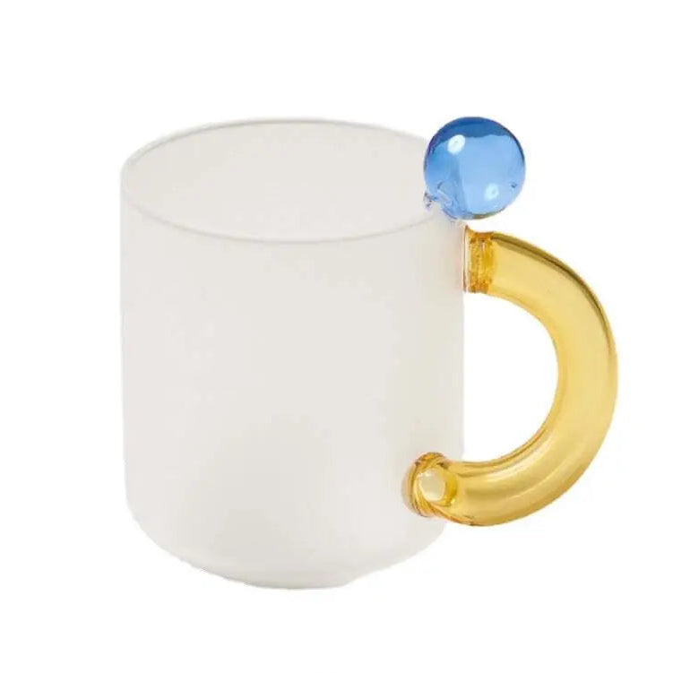 Frosted Glacier Mug with Color Accent Handle
