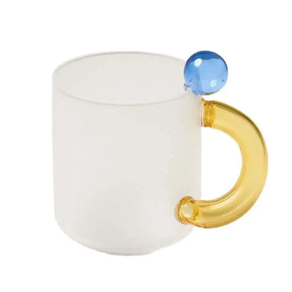 Frosted Glacier Mug with Color Accent Handle