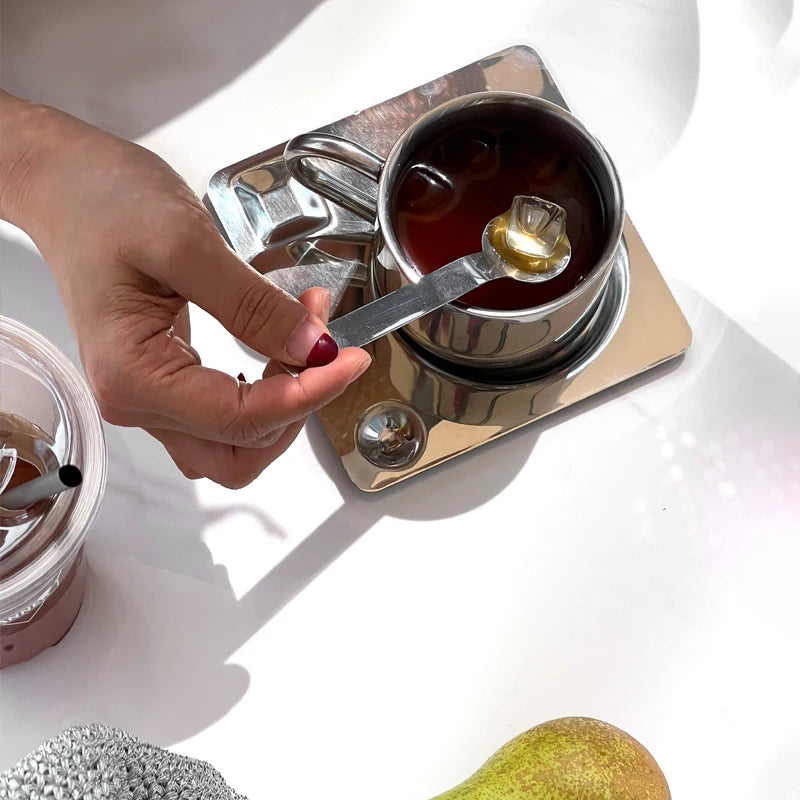 Stainless Steel Coffee Cup Set (3pcs)