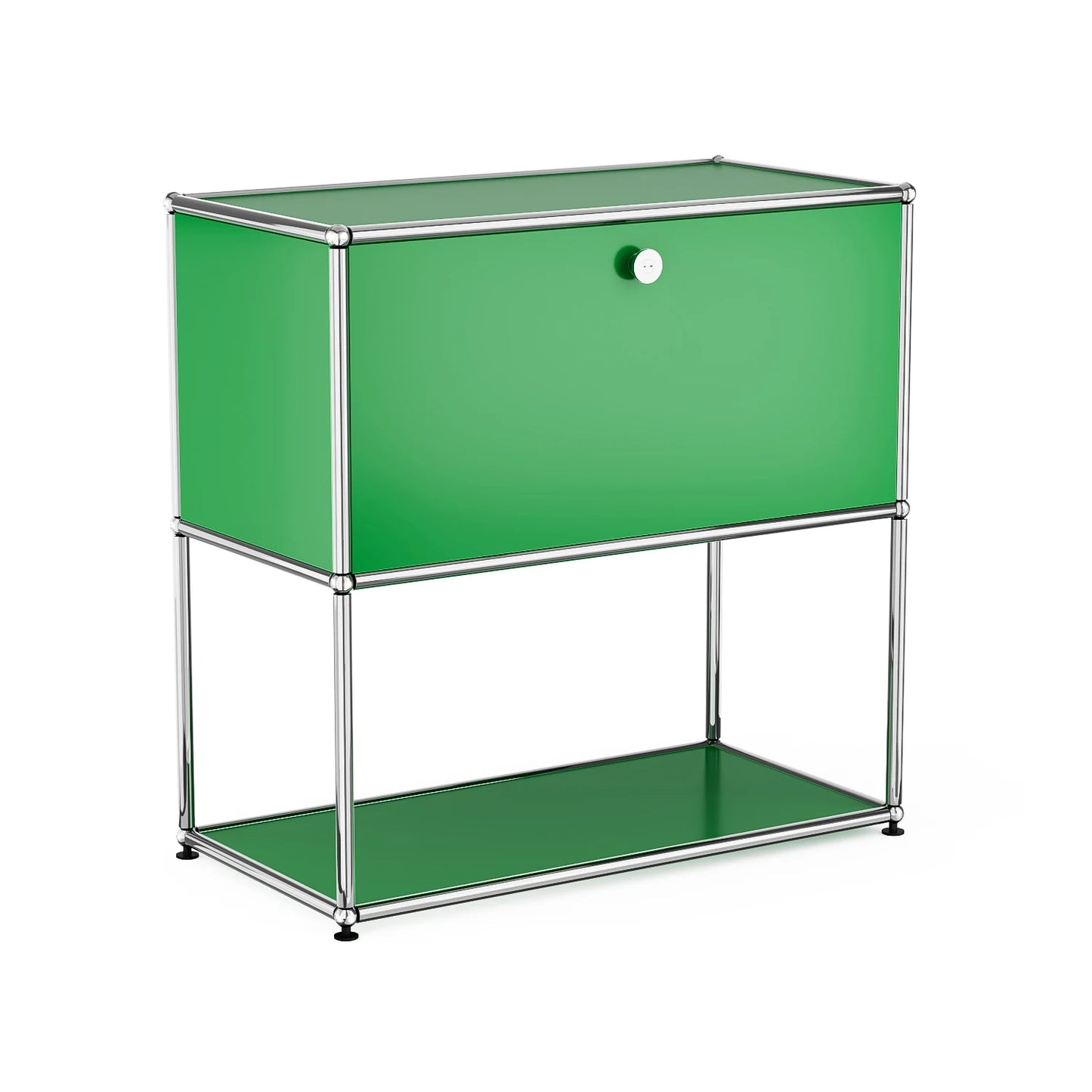 Modern Modular Nightstand with Open Storage