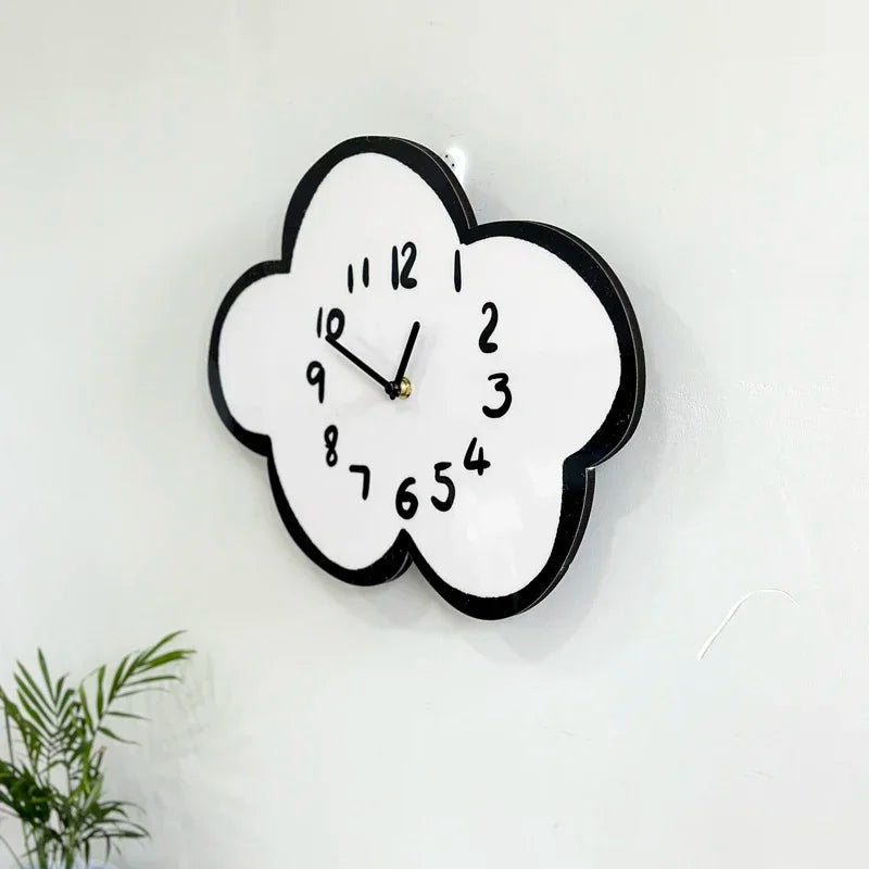 Wooden Cloud Wall Clock
