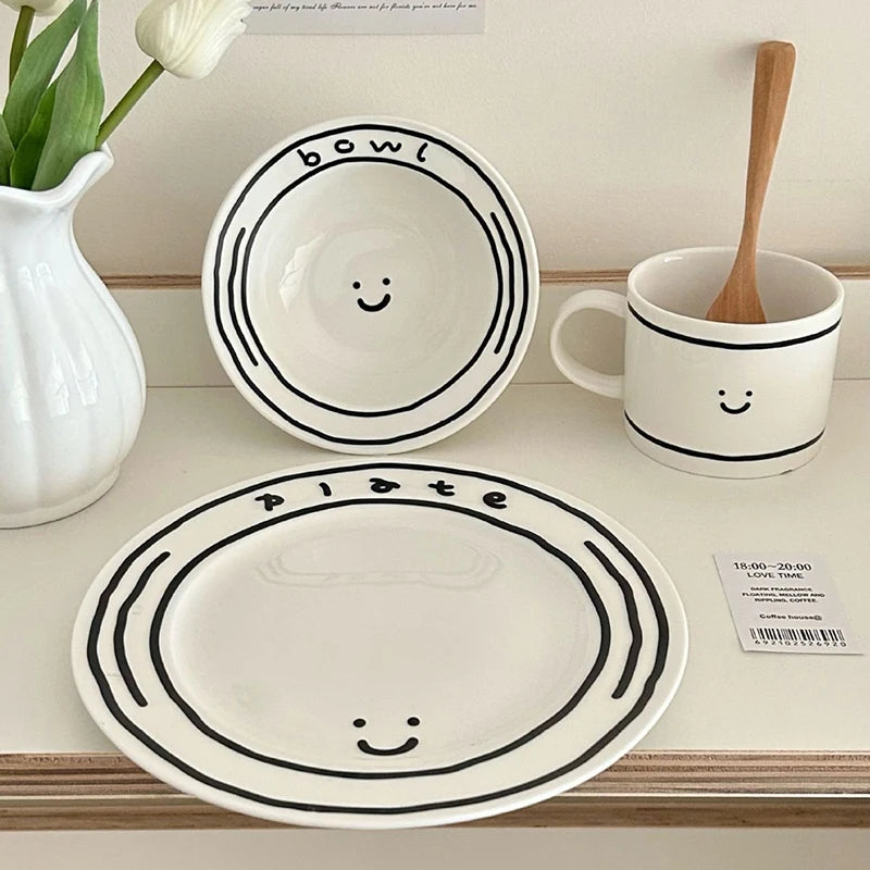 Ceramic Plate , Cup (5″ / 8″)