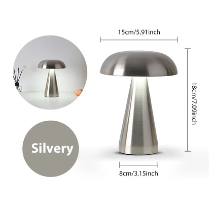 Touch Dimmable Mushroom LED Bedside Lamp