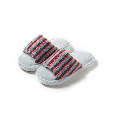 Autumn and Winter Striped  Women's Slippers