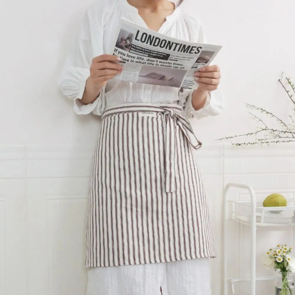Cotton Stripe Apron