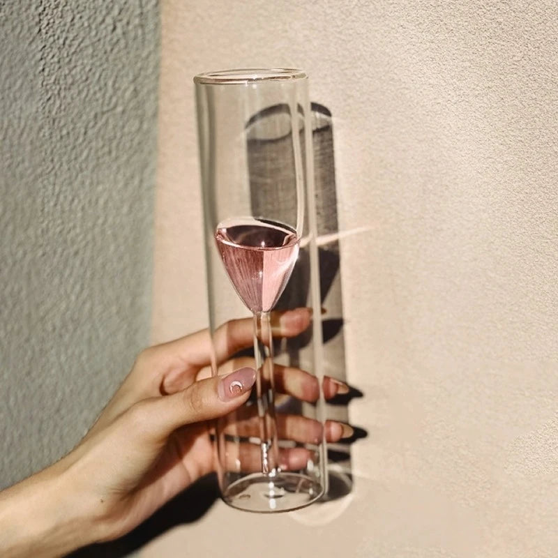 Double-Layer Borosilicate Champagne Glass