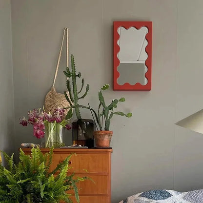 Rectangular Wavy Desktop Mirror