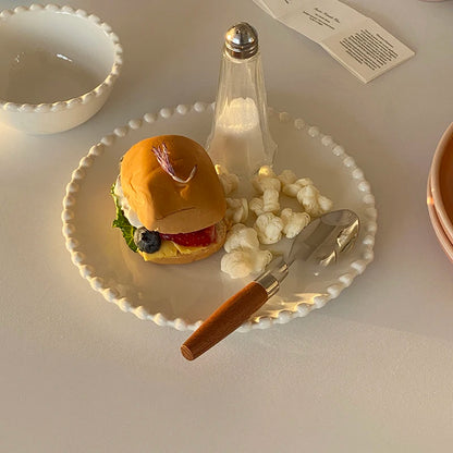 Cream Ceramic Plate