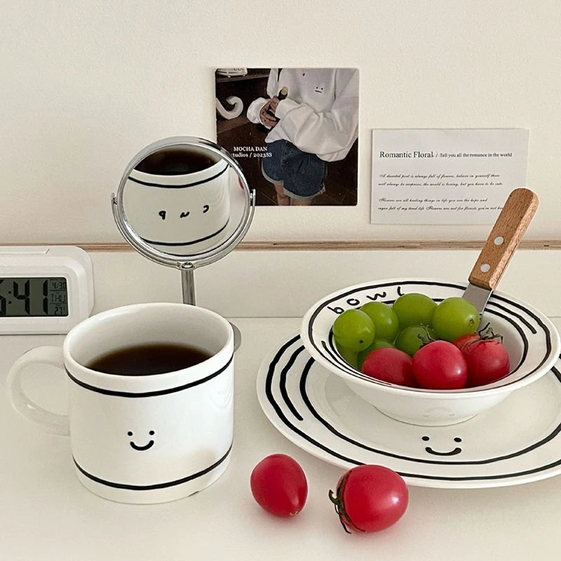 Ceramic Plate , Cup (5″ / 8″)