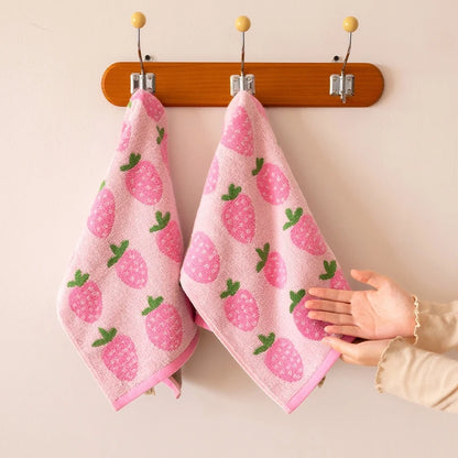Strawberry Pure Cotton Hand Towels
