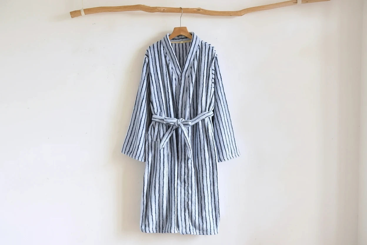 Flannel Stripe Robe