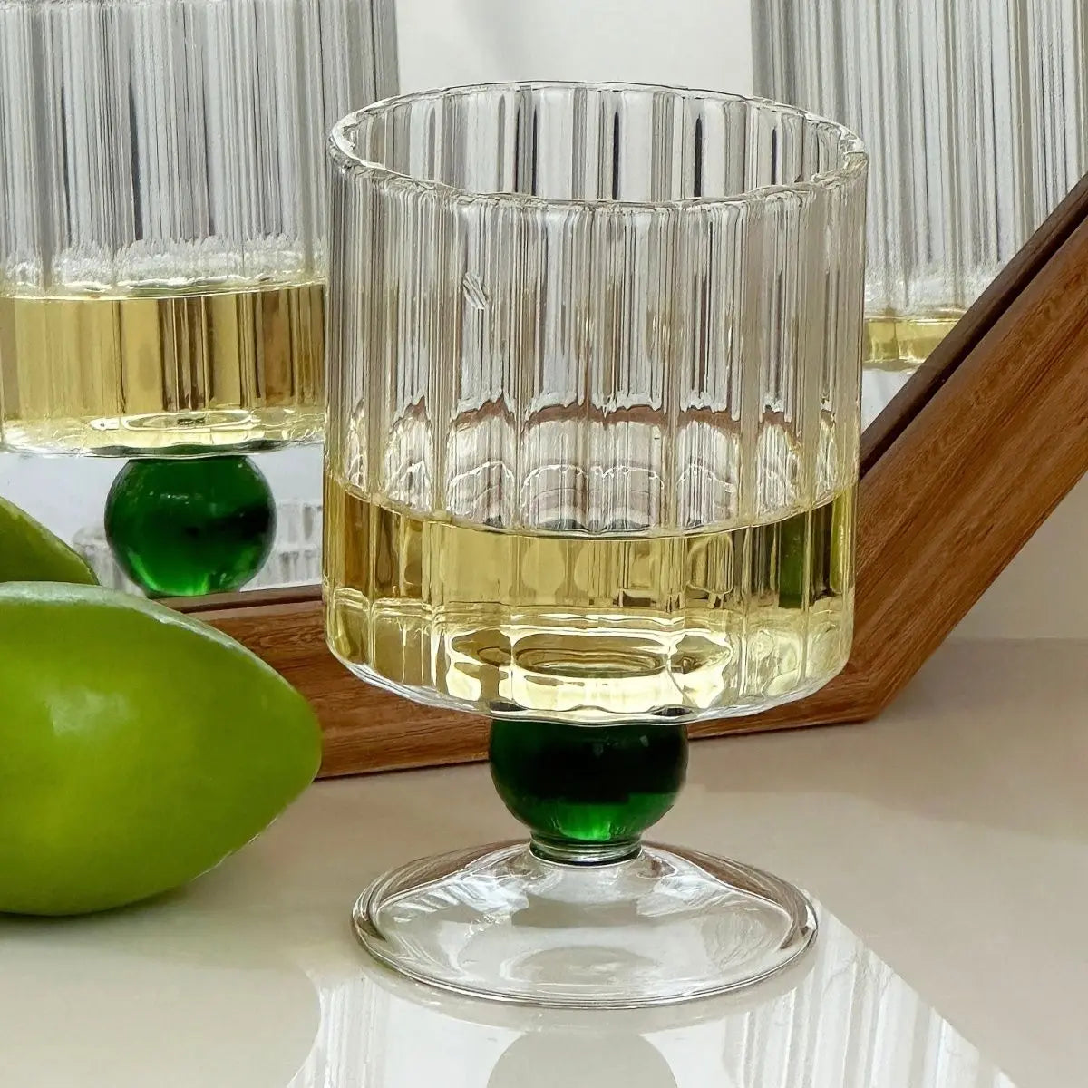 Round Borosilicate Glass Cocktail Cup (210 ml)