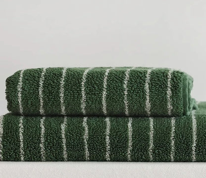 Retro Striped Cotton Towel