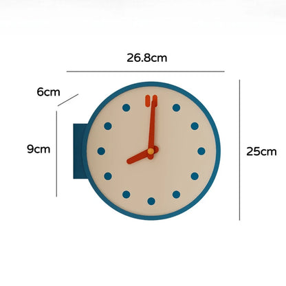 Retro Double-Sided Corner Wall Clock