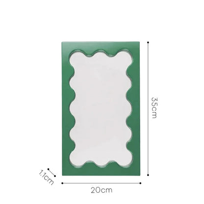 Rectangular Wavy Desktop Mirror