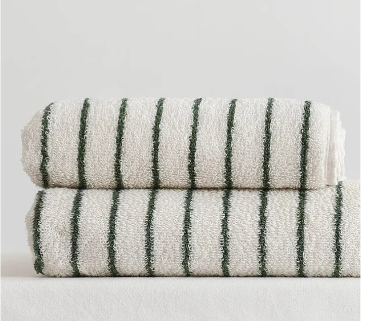 Retro Striped Cotton Towel