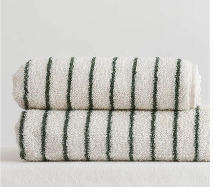 Retro Striped Cotton Towel