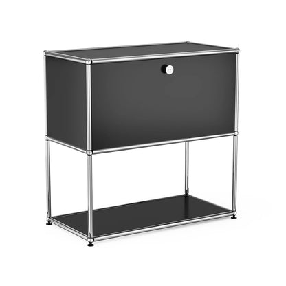 Modern Modular Nightstand with Open Storage