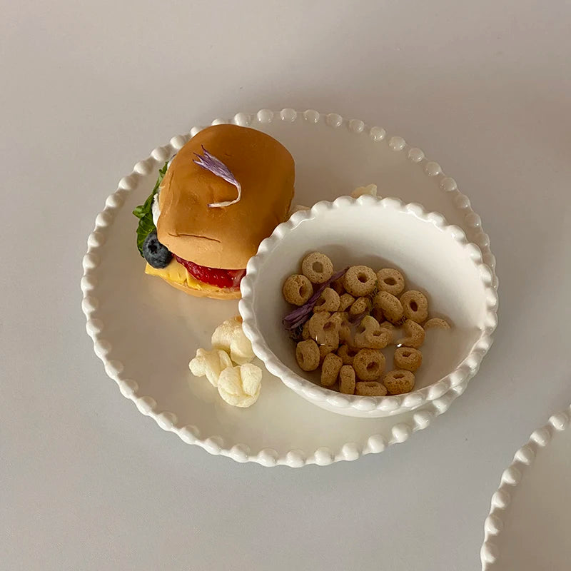 Cream Ceramic Plate