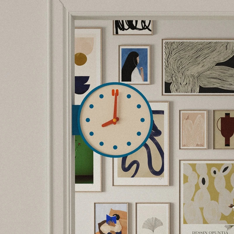 Retro Double-Sided Corner Wall Clock