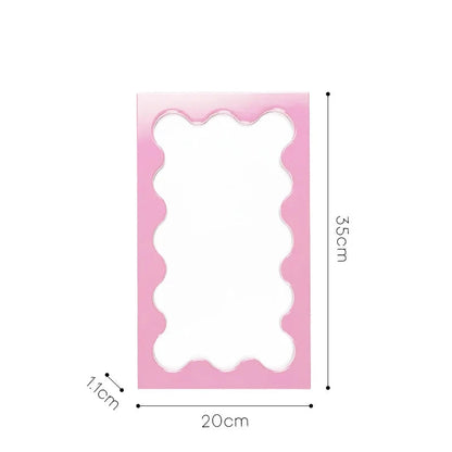Rectangular Wavy Desktop Mirror