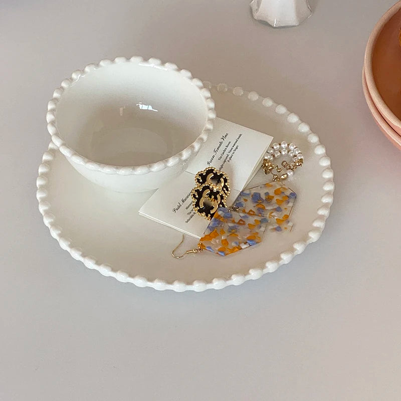 Cream Ceramic Plate