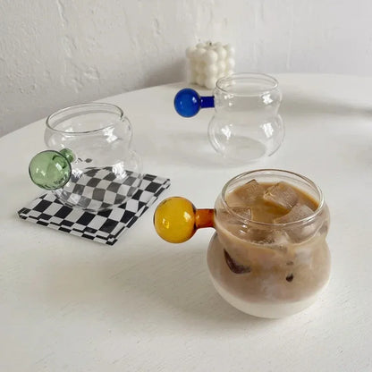 Heat Resistant Glass Mug with Spoon