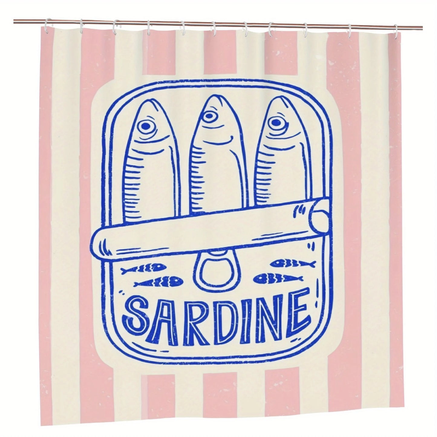 Fashionable Shower Curtain with Hooks