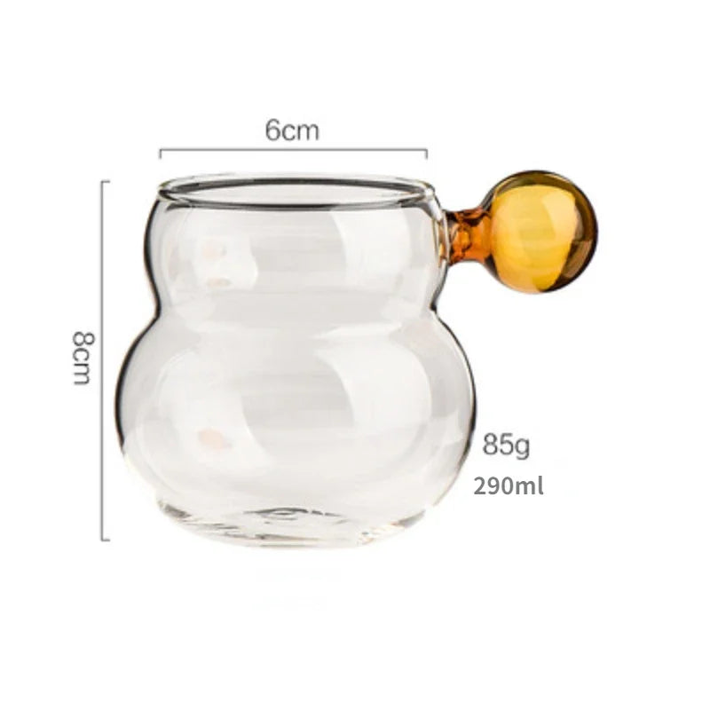 Heat Resistant Glass Mug with Spoon