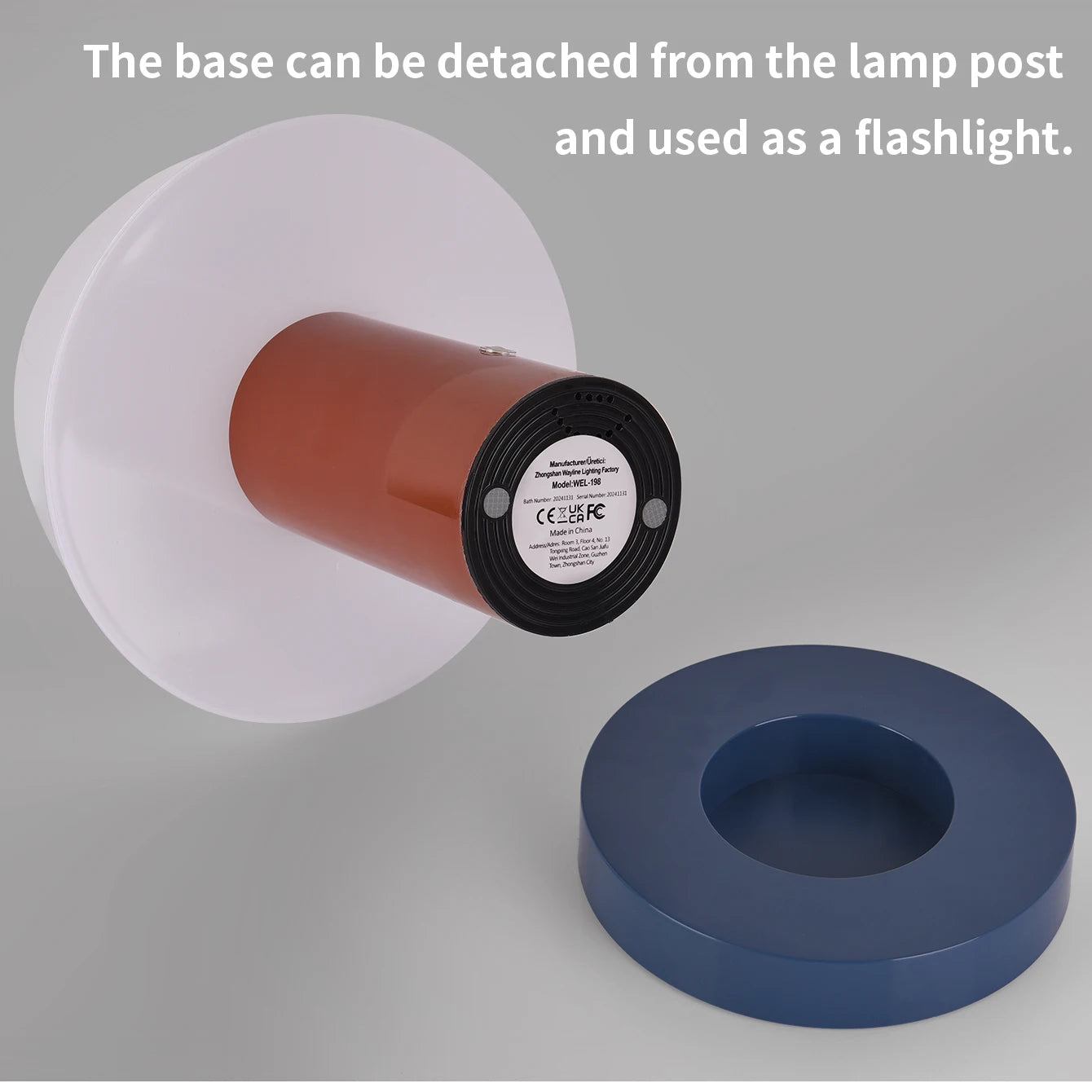 Rechargeable Mushroom LED Night Light with Touch Dimming