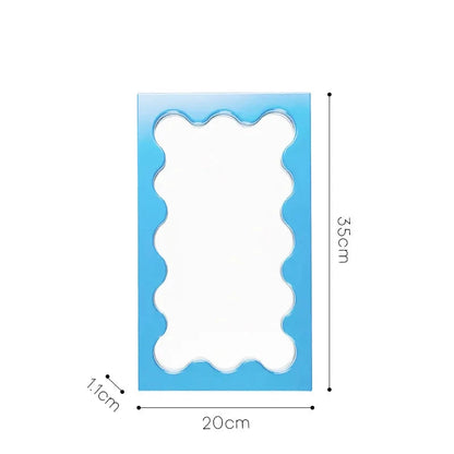 Rectangular Wavy Desktop Mirror