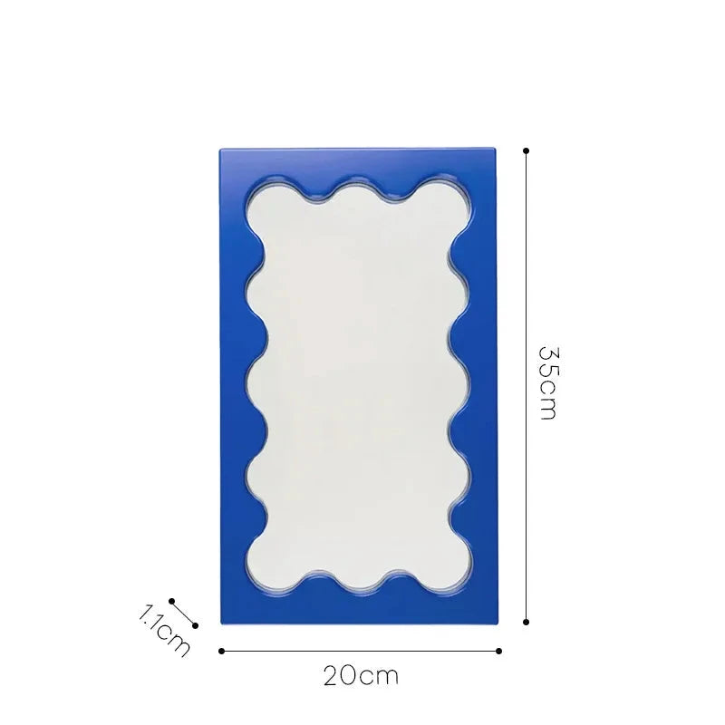 Rectangular Wavy Desktop Mirror