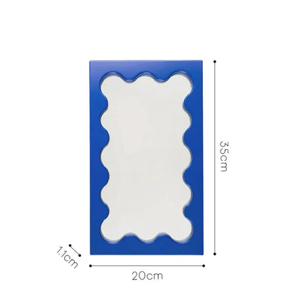 Rectangular Wavy Desktop Mirror