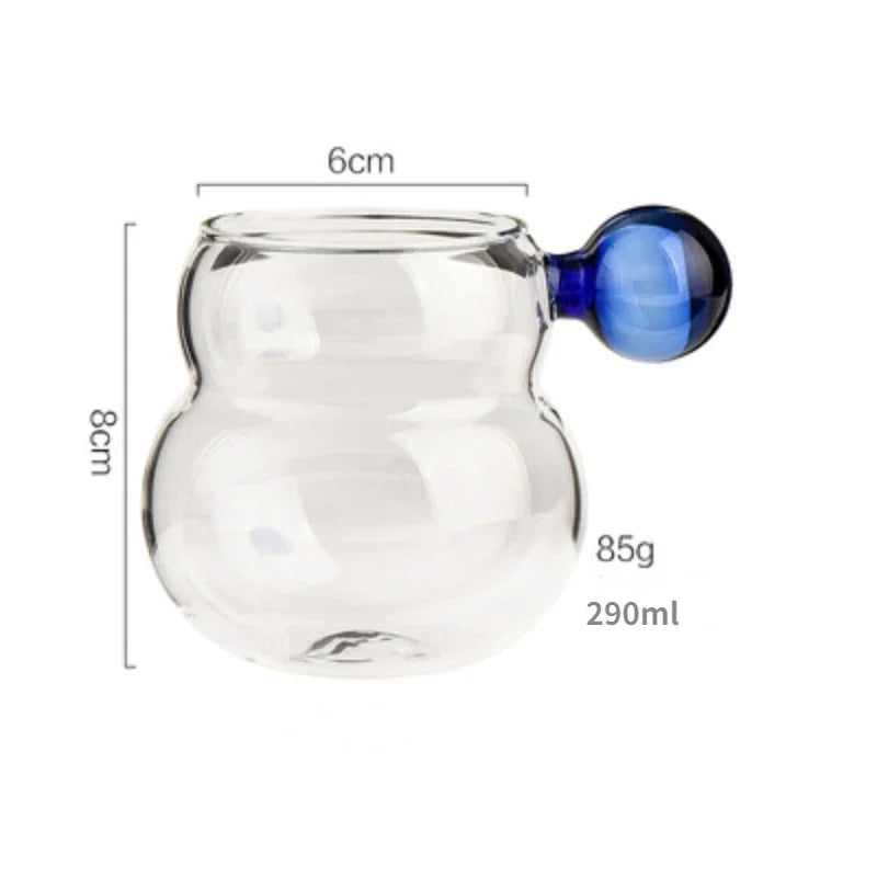 Heat Resistant Glass Mug with Spoon