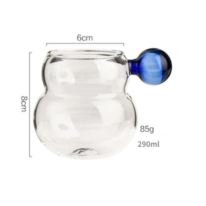 Heat Resistant Glass Mug with Spoon