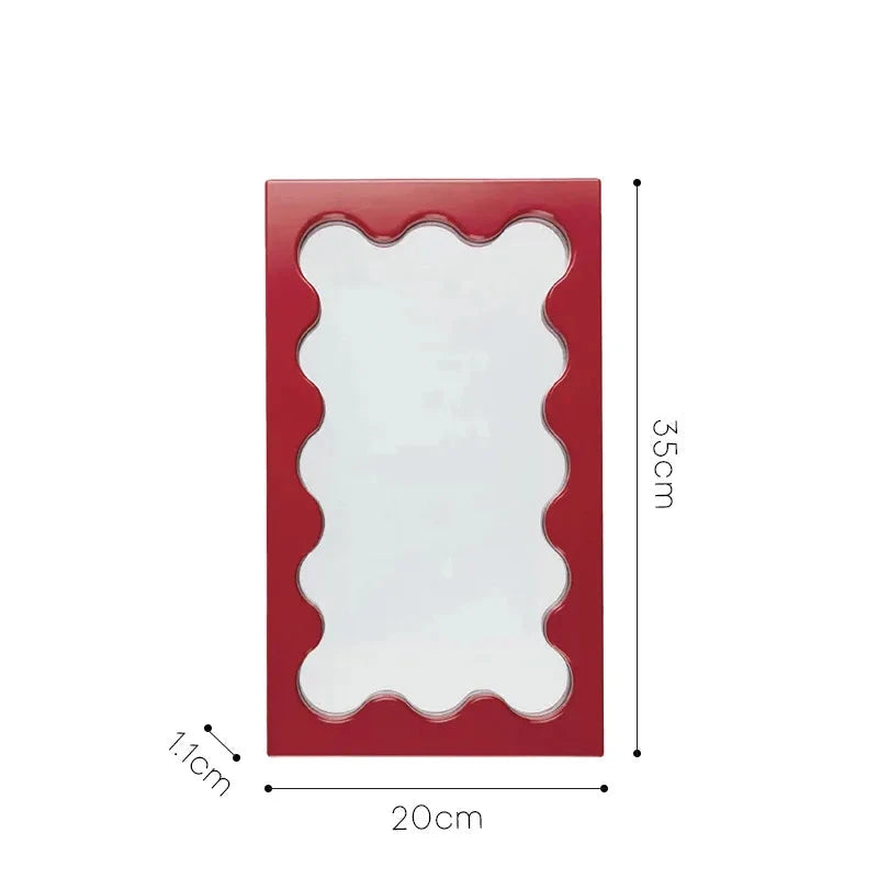 Rectangular Wavy Desktop Mirror