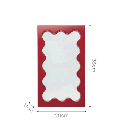 Rectangular Wavy Desktop Mirror