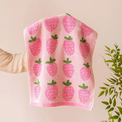 Strawberry Pure Cotton Hand Towels