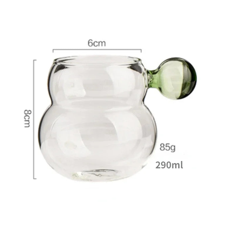 Heat Resistant Glass Mug with Spoon